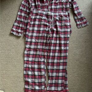 Gapbody Red and White Plaid Pajama Set